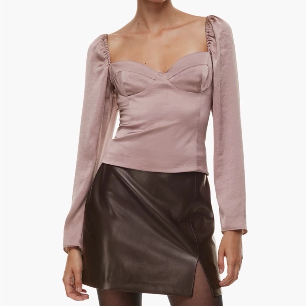 Wilfred Novella Satin Blouse